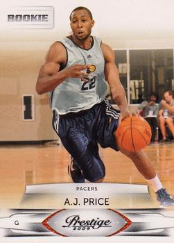 #196 A.J. Price - Indiana Pacers - 2009-10 Panini Prestige Basketball