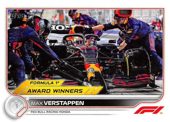 #196 Max Verstappen - Red Bull Racing Honda - 2022 Topps Formula 1 Racing