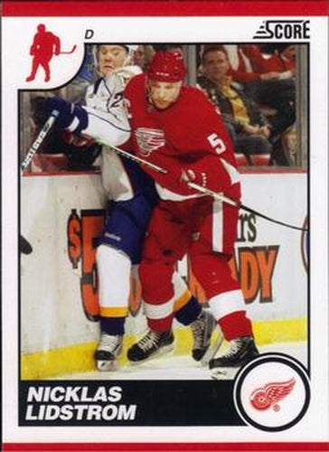 #196 Nicklas Lidstrom - Detroit Red Wings - 2010-11 Score Hockey