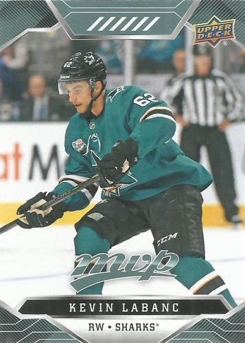 #196 Kevin Labanc - San Jose Sharks - 2019-20 Upper Deck MVP Hockey