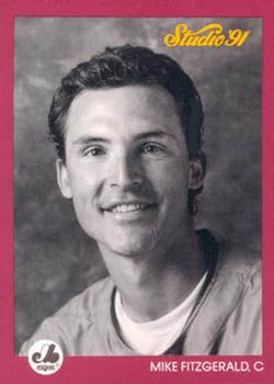 #196 Mike Fitzgerald - Montreal Expos - 1991 Studio Baseball