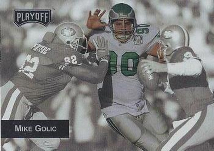 #196 Mike Golic - Miami Dolphins - 1993 Playoff Football