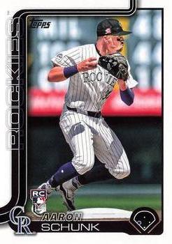 #196 Aaron Schunk - Colorado Rockies - 2025 Topps Baseball