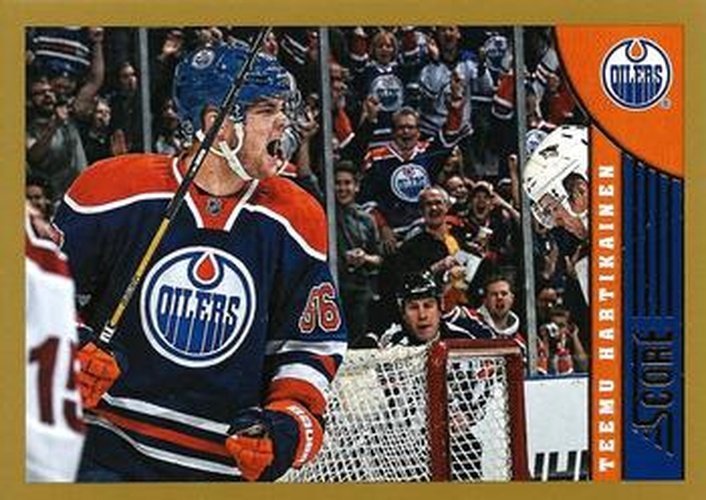 #197 Teemu Hartikainen - Edmonton Oilers - 2013-14 Score - Gold Hockey