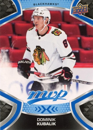 #197 Dominik Kubalik - Chicago Blackhawks - 2021-22 Upper Deck MVP - Blue Hockey