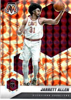 #197 Jarrett Allen - Cleveland Cavaliers - 2020-21 Panini Mosaic - Mosaic Reactive Orange Basketball