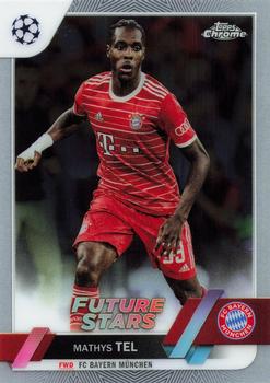 #197 Mathys Tel - FC Bayern Munchen - 2022-23 Topps Chrome UEFA Club Competitions Soccer