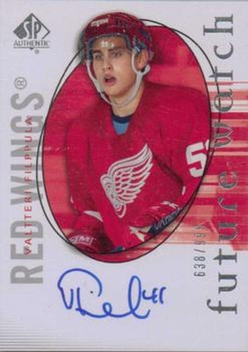 #197 Valtteri Filppula - Detroit Red Wings - 2005-06 SP Authentic Hockey