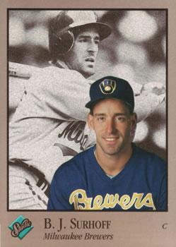 #197 B.J. Surhoff - Milwaukee Brewers - 1992 Studio Baseball