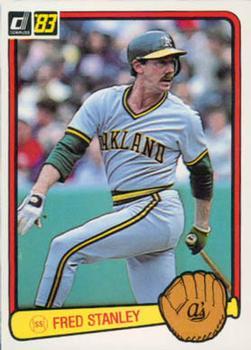 #197 Fred Stanley - Oakland Athletics - 1983 Donruss Baseball