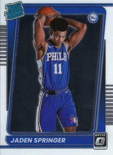 #197 Jaden Springer - Philadelphia 76ers - 2021-22 Donruss Optic Basketball