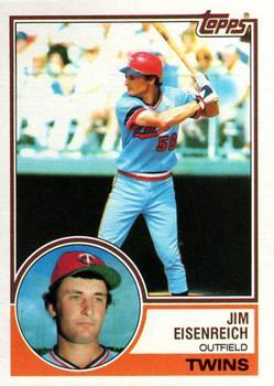 #197 Jim Eisenreich - Minnesota Twins - 1983 Topps Baseball