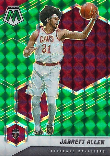 #197 Jarrett Allen - Cleveland Cavaliers - 2020-21 Panini Mosaic - Mosaic Green Basketball