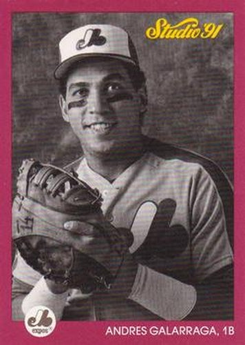 #197 Andres Galarraga - Montreal Expos - 1991 Studio Baseball