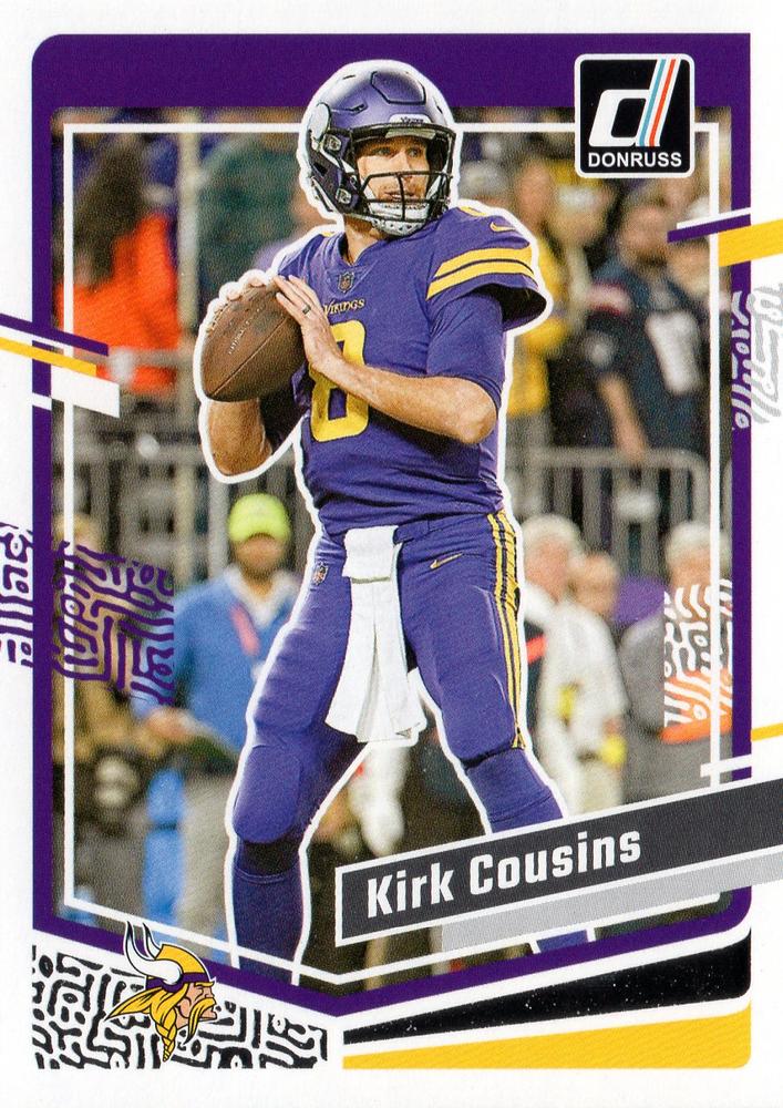 #197 Kirk Cousins - Minnesota Vikings - 2023 Donruss Football