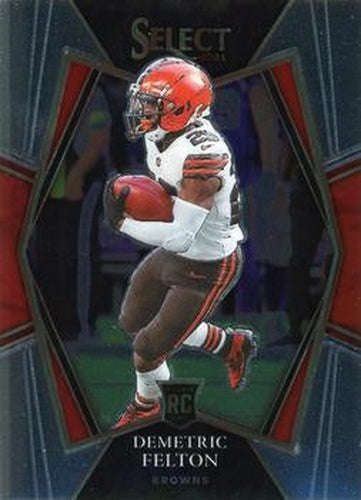 #197 Demetric Felton - Cleveland Browns - 2021 Panini Select - Black and Gold Prizm Die Cut Football