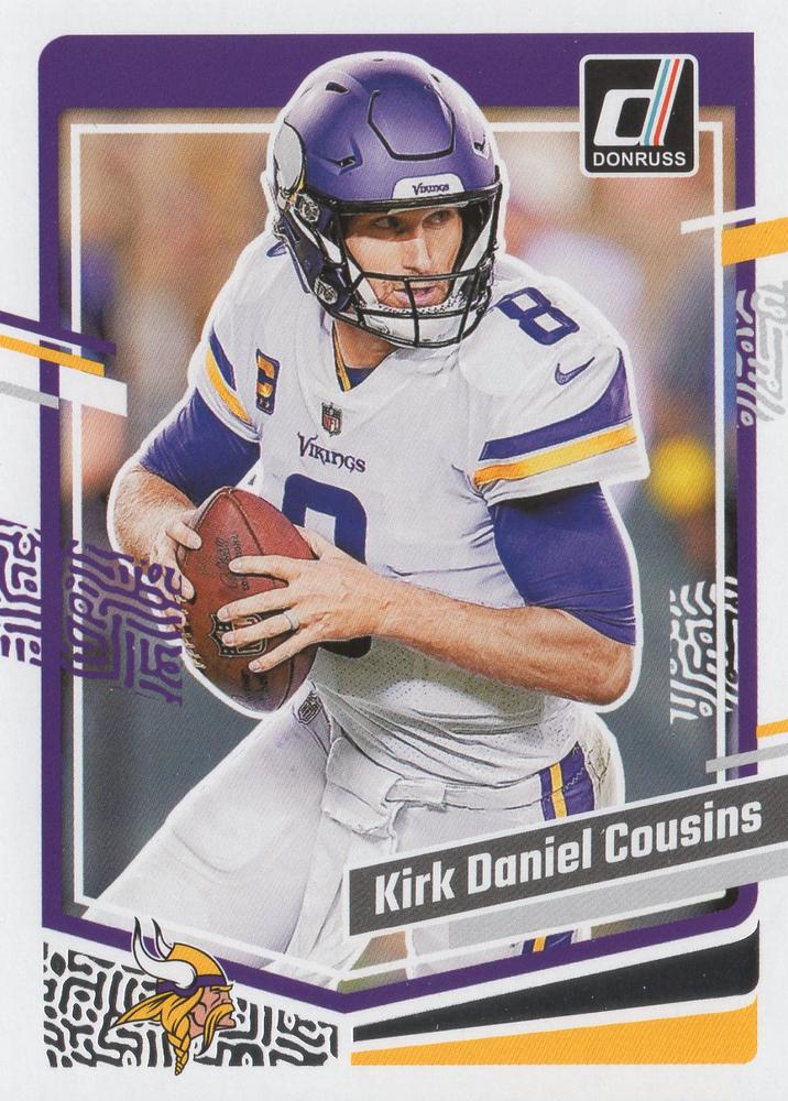 #197b Kirk Cousins - Minnesota Vikings - 2023 Donruss Football