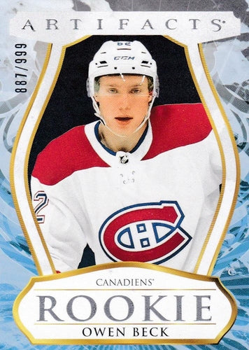 #198 Owen Beck - Montreal Canadiens - 2023-24 Upper Deck Artifacts Hockey