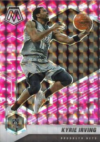 #198 Kyrie Irving - Brooklyn Nets - 2020-21 Panini Mosaic - Mosaic Camo Pink Basketball