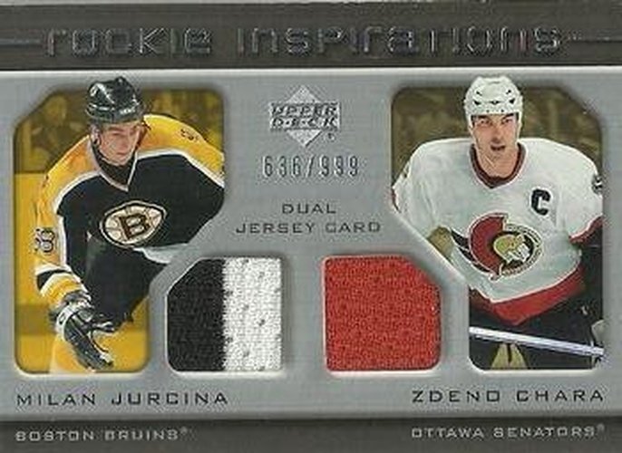 #198 Milan Jurcina / Zdeno Chara - Boston Bruins / Ottawa Senators - 2005-06 Upper Deck Rookie Update Hockey