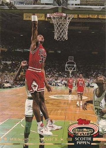 #198 Scottie Pippen - Chicago Bulls - 1992-93 Stadium Club Basketball