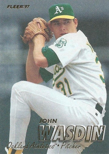 #198 John Wasdin - Oakland Athletics - 1997 Fleer Baseball