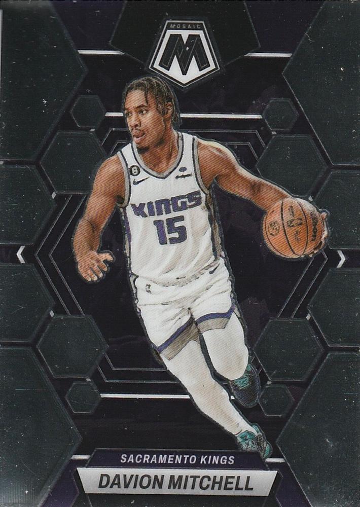 #198 Davion Mitchell - Sacramento Kings - 2022-23 Panini Mosaic Basketball