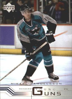 #198 Mikael Samuelsson - New York Rangers - 2001-02 Upper Deck Hockey
