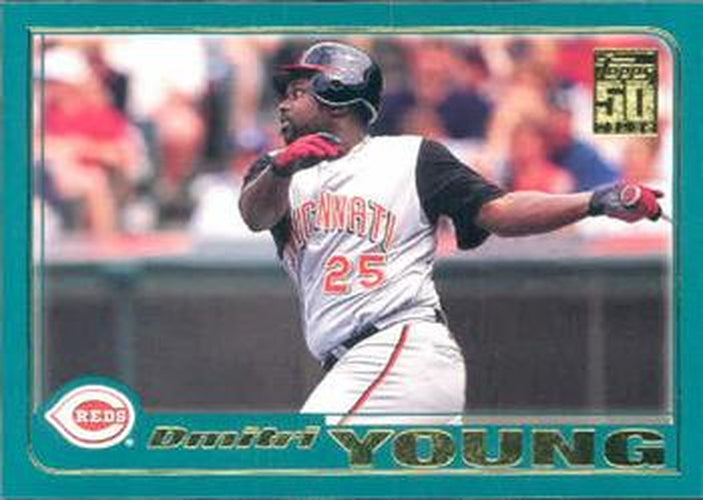 #198 Dmitri Young - Cincinnati Reds - 2001 Topps Baseball