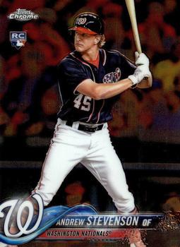 #198 Andrew Stevenson - Washington Nationals - 2018 Topps Chrome Baseball