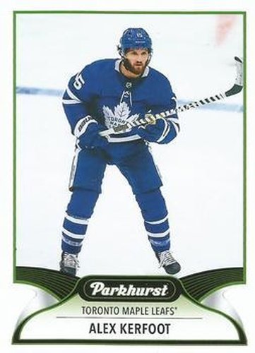 #198 Alex Kerfoot - Toronto Maple Leafs - 2021-22 Parkhurst Hockey