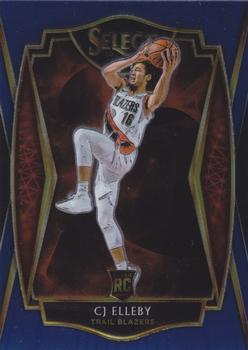 #198 CJ Elleby - Portland Trail Blazers - 2020-21 Panini Select - Blue Basketball