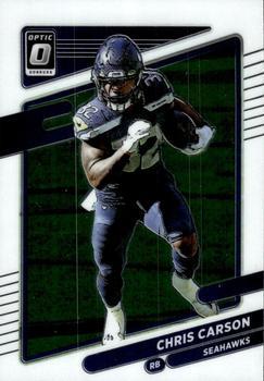 #198 Chris Carson - Seattle Seahawks - 2021 Donruss Optic Football