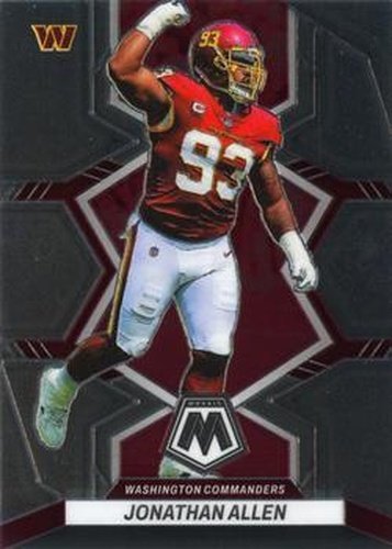 #198 Jonathan Allen - Washington Commanders - 2022 Panini Mosaic Football