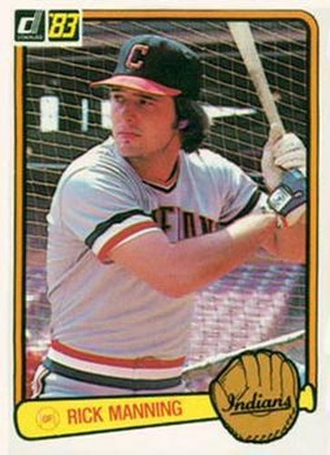 #198 Rick Manning - Cleveland Indians - 1983 Donruss Baseball