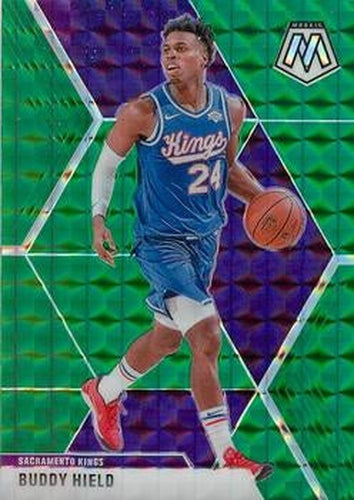 #198 Buddy Hield - Sacramento Kings - 2019-20 Panini Mosaic - Green Prizm Basketball