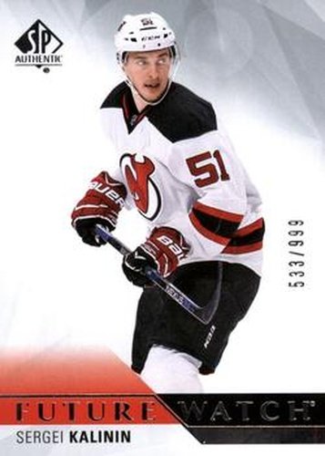 #198 Sergei Kalinin - New Jersey Devils - 2015-16 SP Authentic Hockey