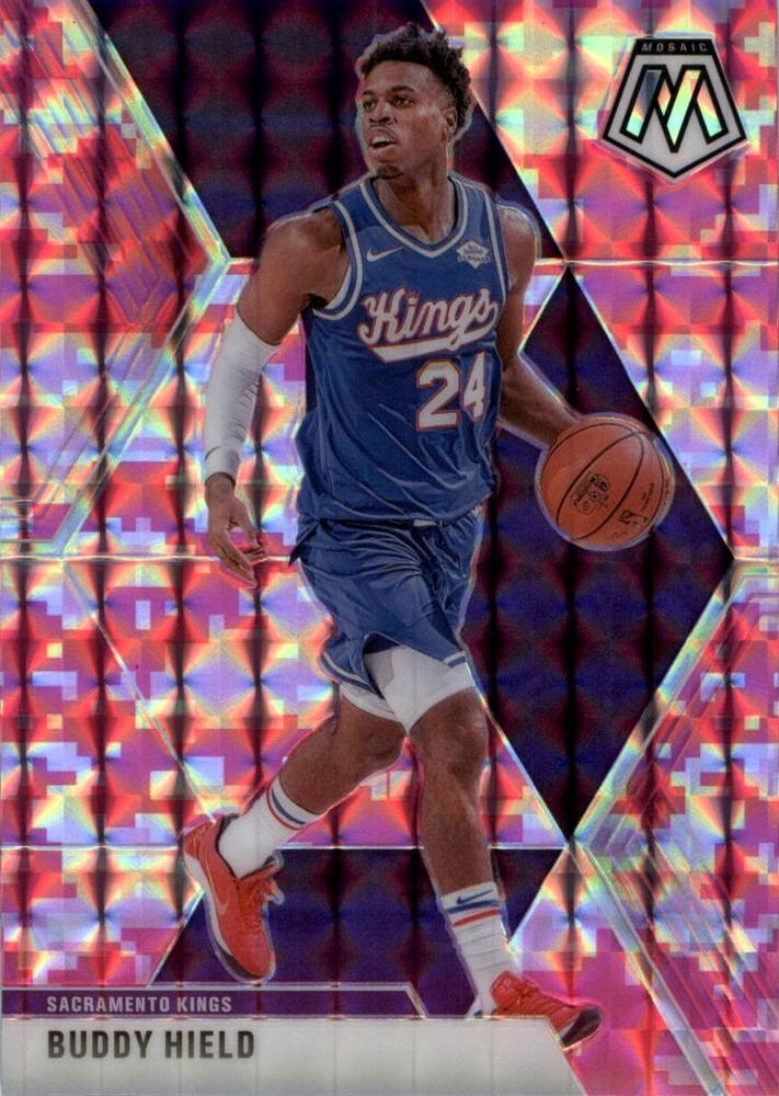#198 Buddy Hield - Sacramento Kings - 2019-20 Panini Mosaic - Camo Pink Basketball