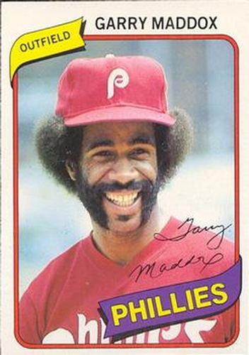 #198 Garry Maddox - Philadelphia Phillies - 1980 O-Pee-Chee Baseball