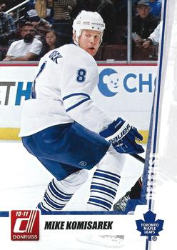 #198 Mike Komisarek - Toronto Maple Leafs - 2010-11 Donruss Hockey