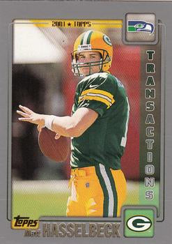 #198 Matt Hasselbeck - Seattle Seahawks - 2001 Topps Football