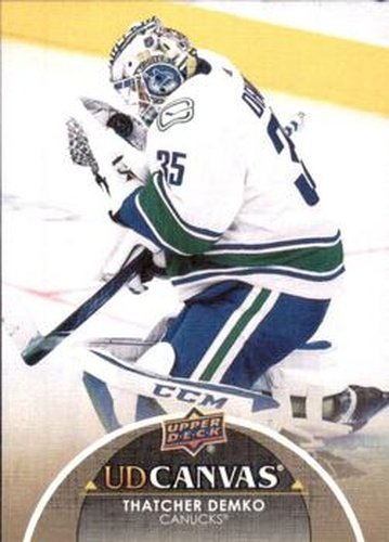 #C198 Thatcher Demko - Vancouver Canucks - 2021-22 Upper Deck - UD Canvas Hockey