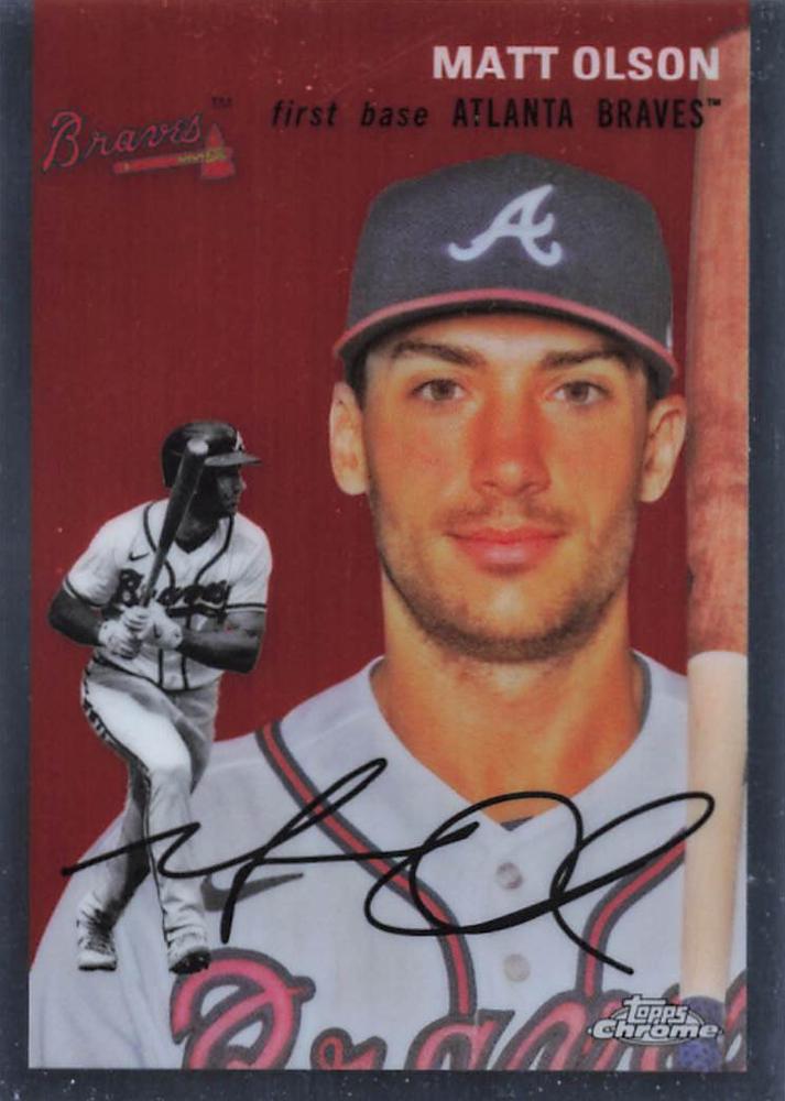 #199 Matt Olson - Atlanta Braves - 2023 Topps Chrome Platinum Anniversary Baseball