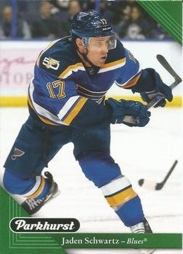 #199 Jaden Schwartz - St. Louis Blues - 2017-18 Parkhurst Hockey