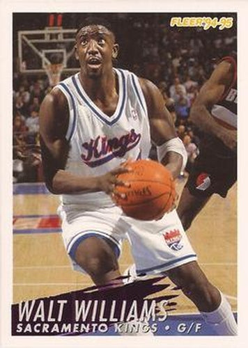 #199 Walt Williams - Sacramento Kings - 1994-95 Fleer Basketball