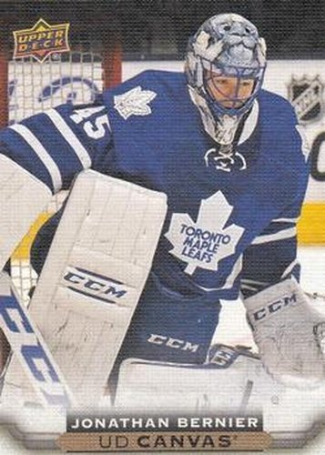 #C199 Jonathan Bernier - Toronto Maple Leafs - 2015-16 Upper Deck - UD Canvas Hockey