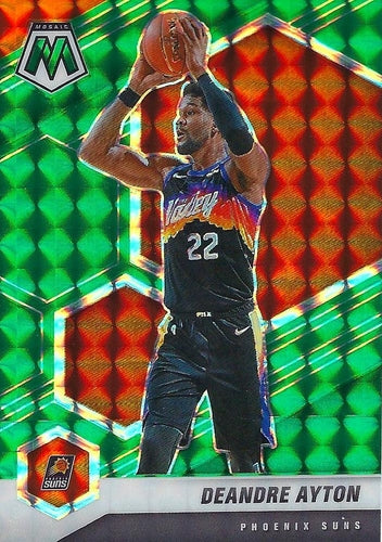 #199 Deandre Ayton - Phoenix Suns - 2020-21 Panini Mosaic - Mosaic Green Basketball