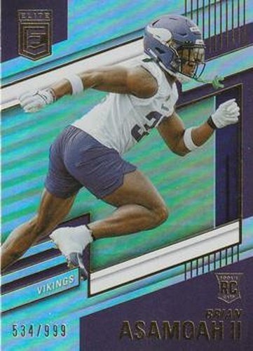 #199 Brian Asamoah II - Minnesota Vikings - 2022 Donruss Elite Football