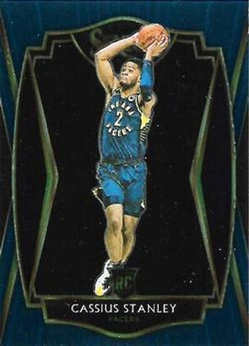 #199 Cassius Stanley - Indiana Pacers - 2020-21 Panini Select - Blue Basketball