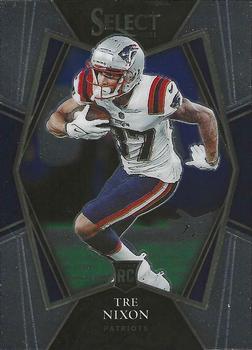 #199 Tre Nixon - New England Patriots - 2021 Panini Select - Black and Gold Prizm Die Cut Football